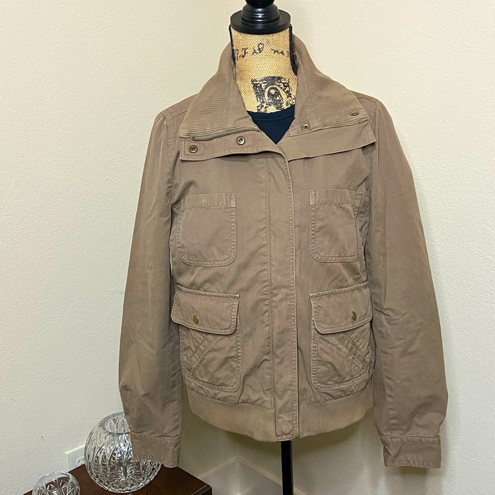 J.Crew Canvas Bomber Style jacket
